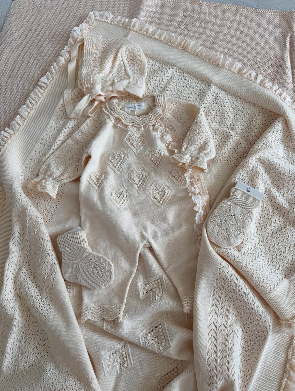 Corredino Nascita Neonata 8 pezzi 100% Cotone