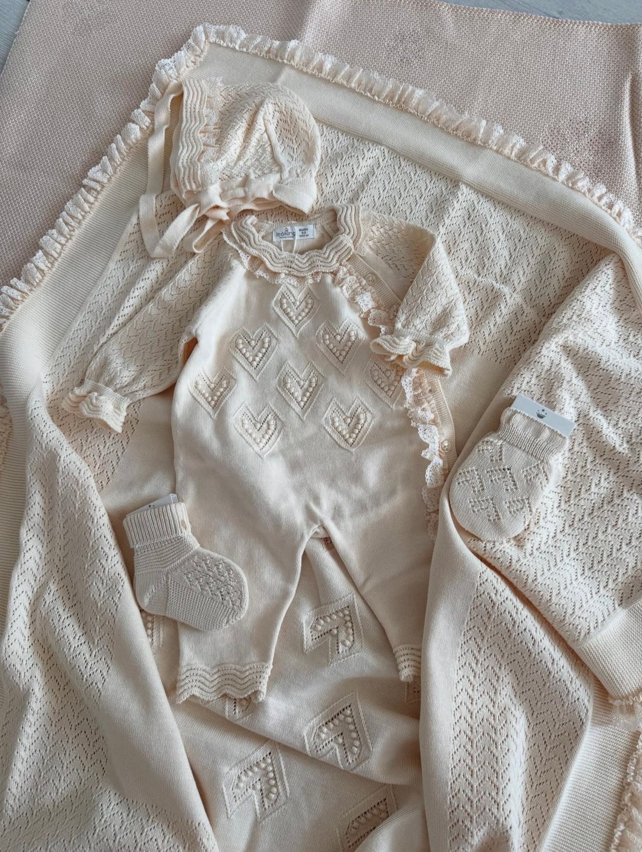Corredino Nascita Neonata 8 pezzi 100% Cotone