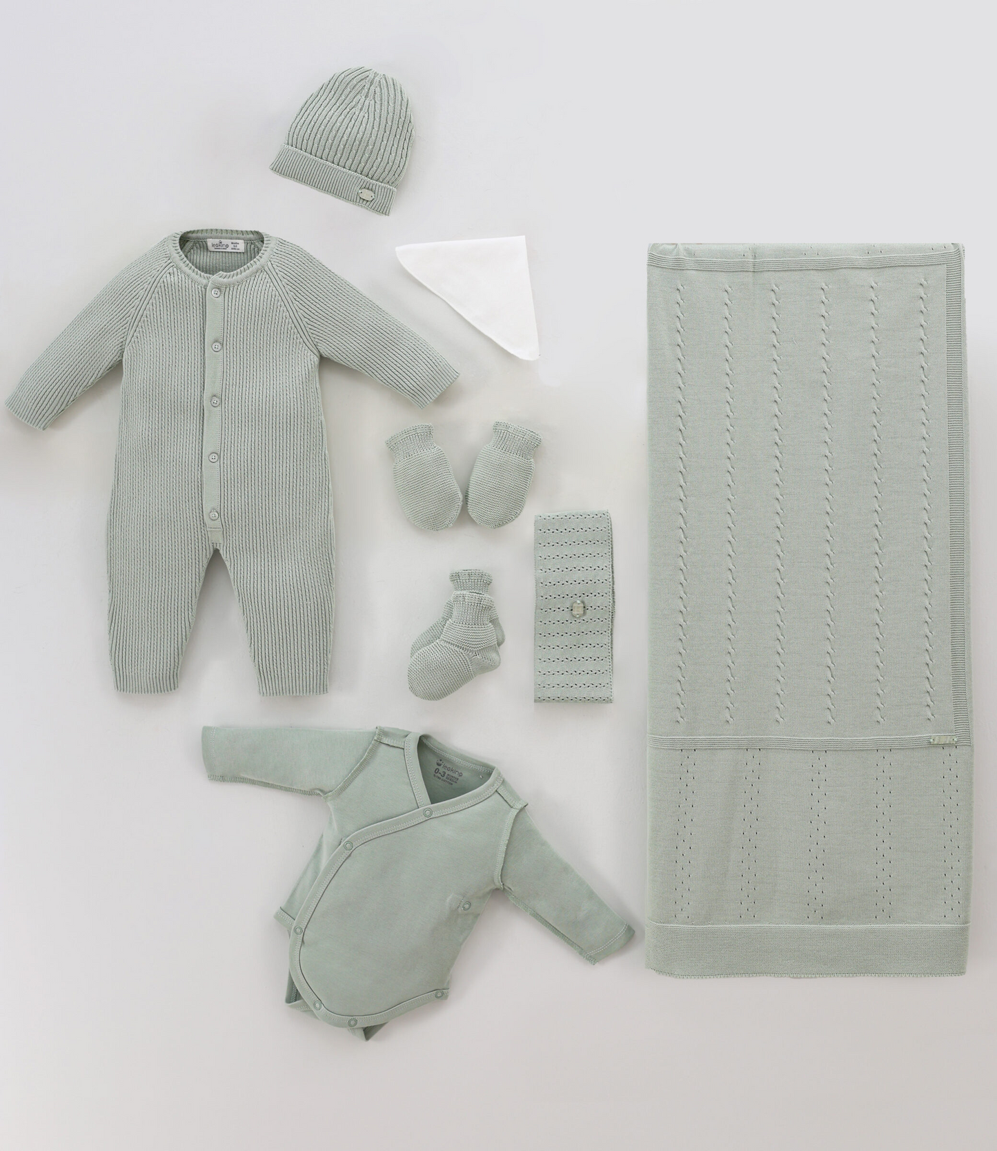 Corredino Nascita Unisex 8 Pezzi 100% Cotone