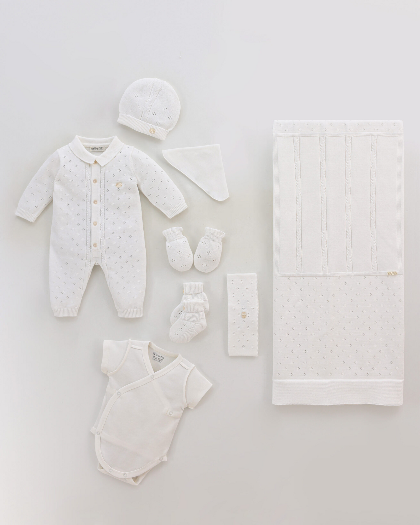 Corredino Nascita Neonato 8 Pezzi 100% Cotone