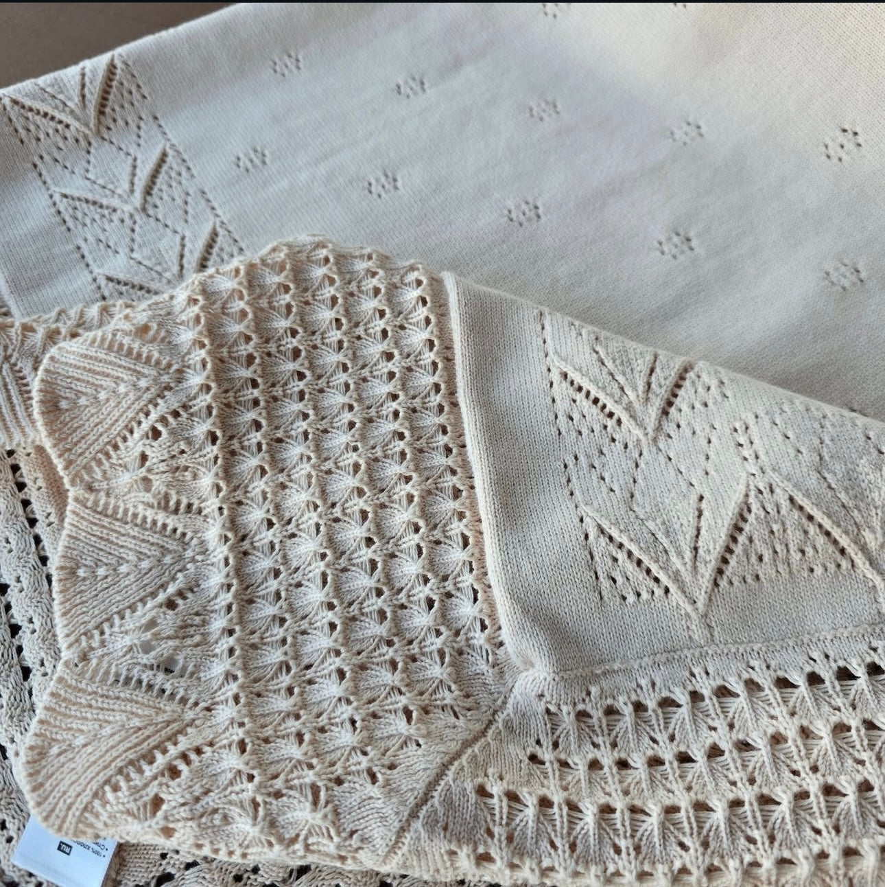 Piquet Baby Blanket with Embroidered Details