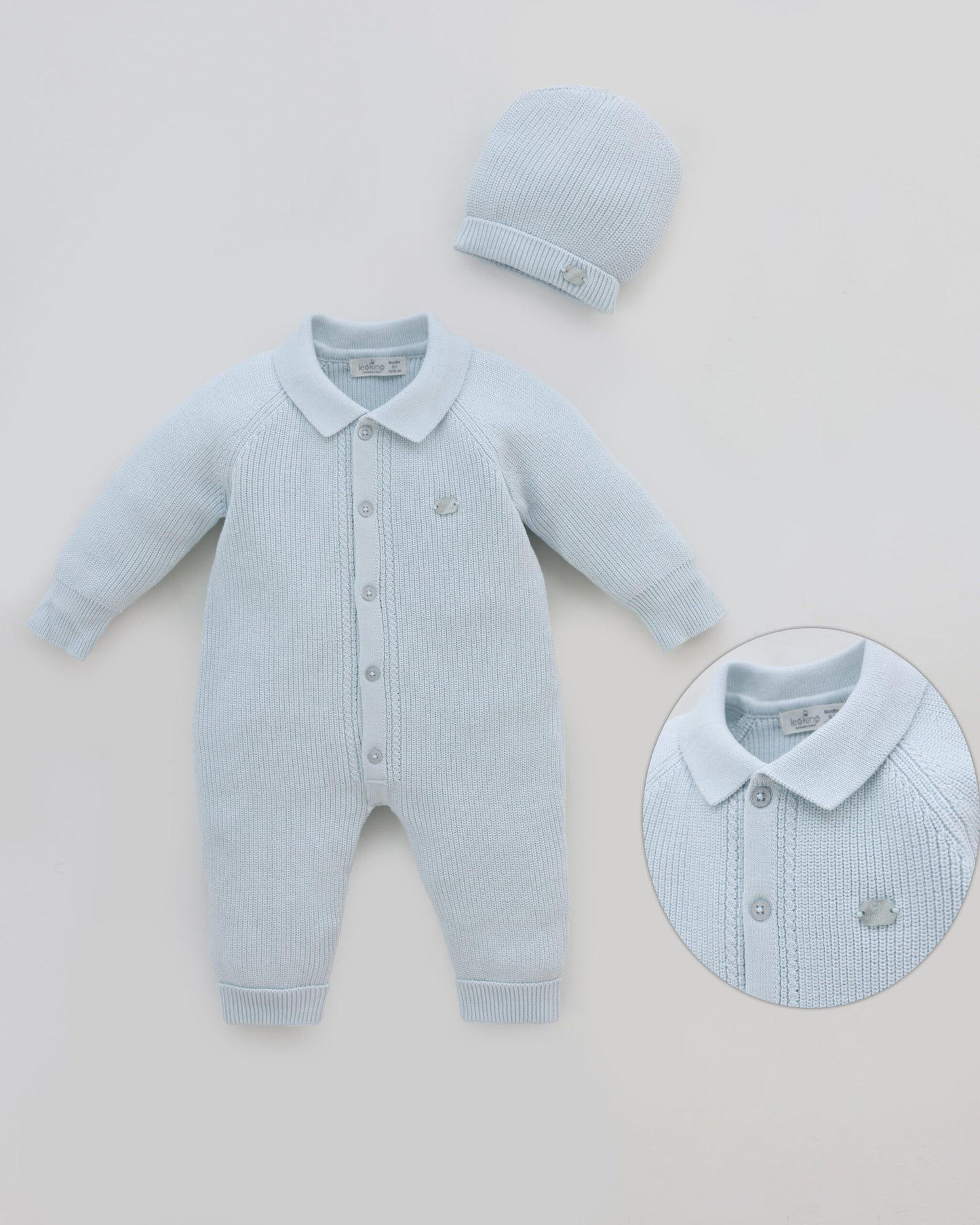 Tutina con cappellino coordinato 100% cotone