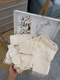 Corredino Nascita Neonata 8 pezzi 100% Cotone