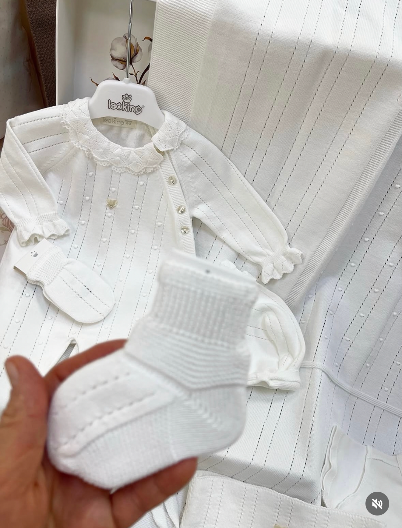 Corredino Nascita Neonata 8 Pezzi 100% Cotone