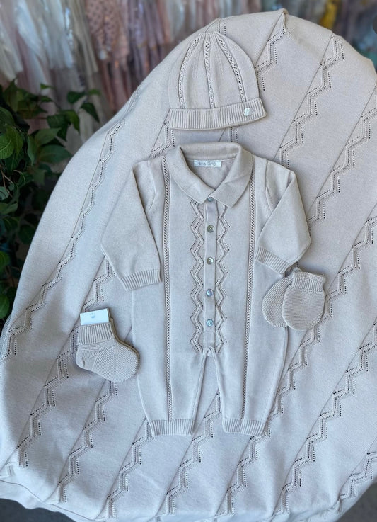 Corredino nascita in filo di cotone 100% set da 5 Pezzi- Unisex