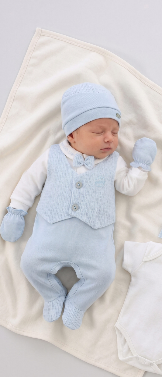 Corredino Nascita Neonato 9 Pezzi 100% Cotone