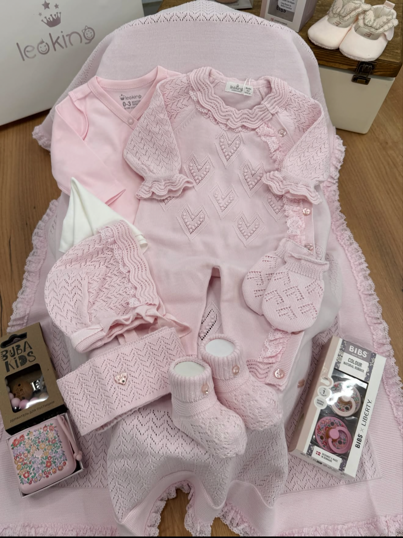 Corredino Nascita Neonata 8 Pezzi 100% Cotone