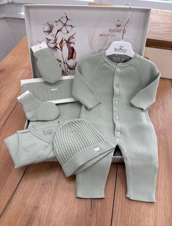 Corredino Nascita Unisex 8 Pezzi 100% Caldo Cotone