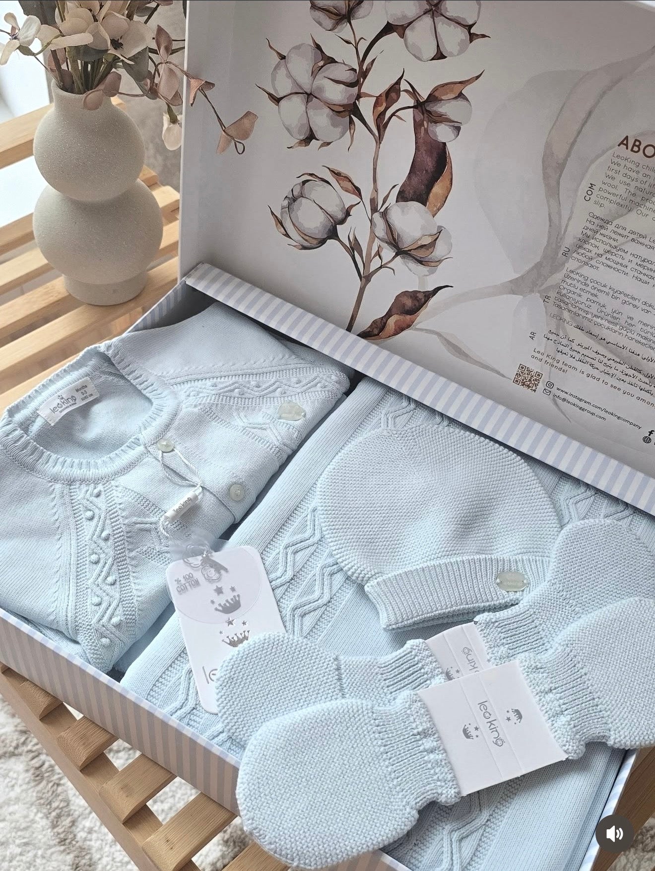 Corredino nascita set da 8 pezzi Unisex 100% cotone