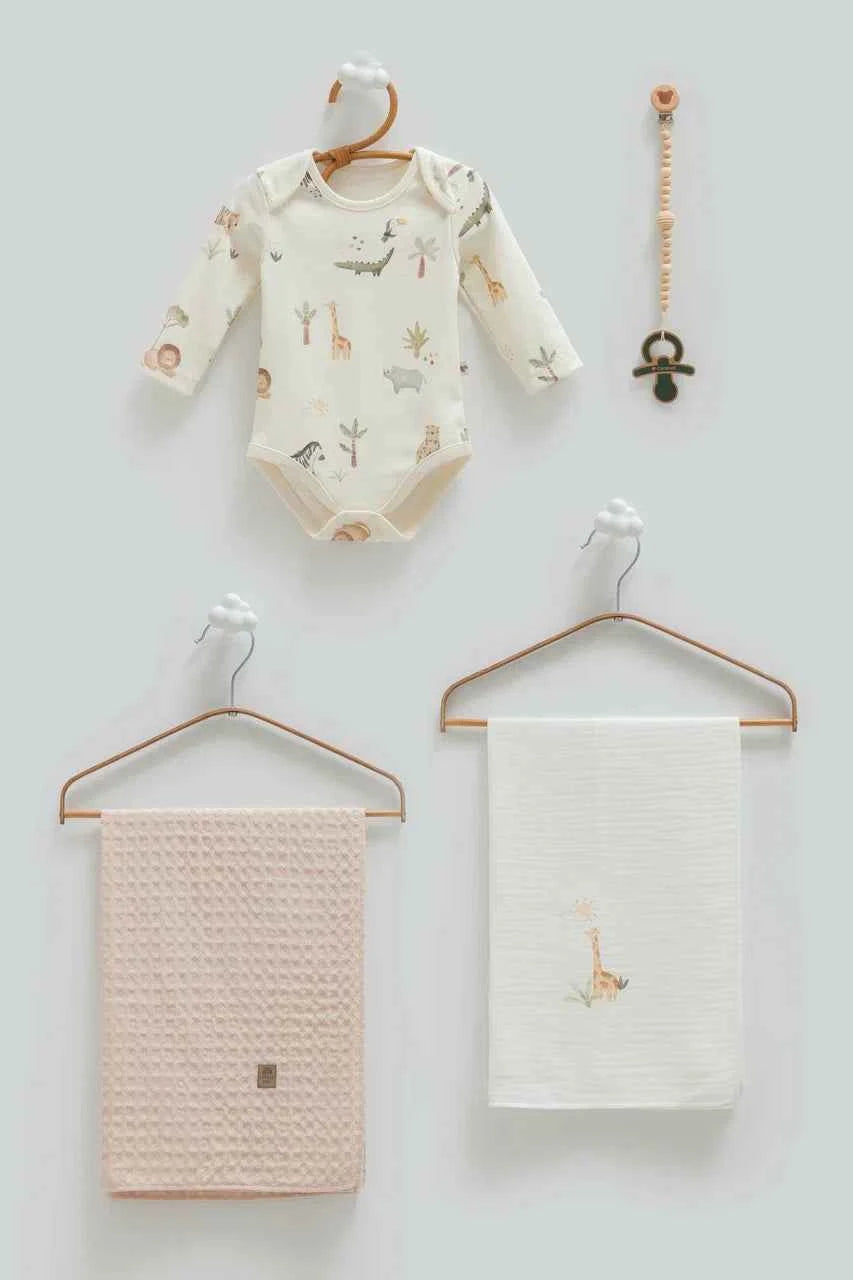 Set Di Coperte + Catenella Ciuccio + Body