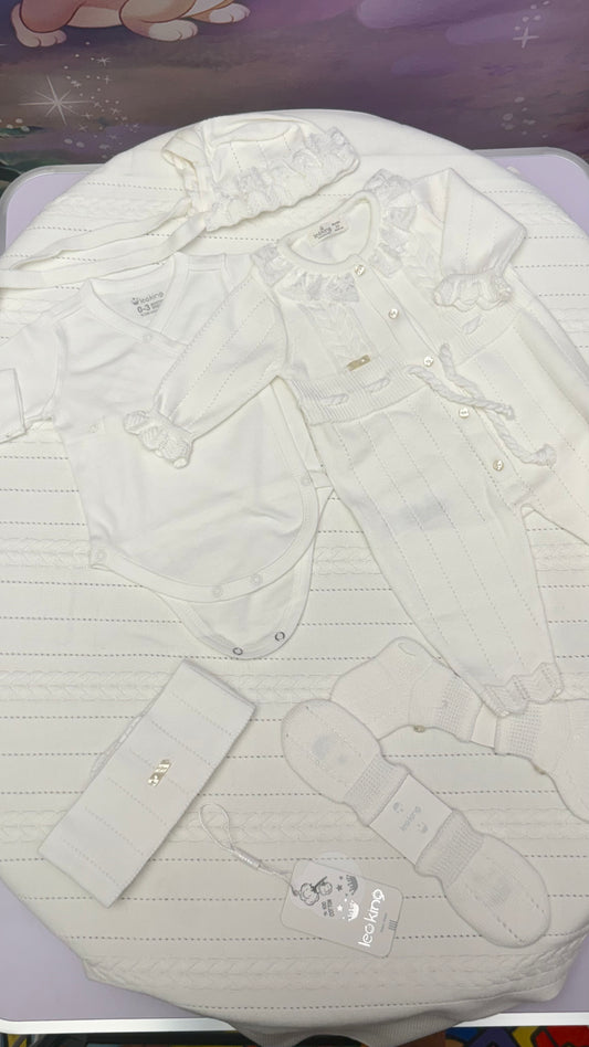 Corredino Nascita Neonata 8 Pezzi 100% Cotone