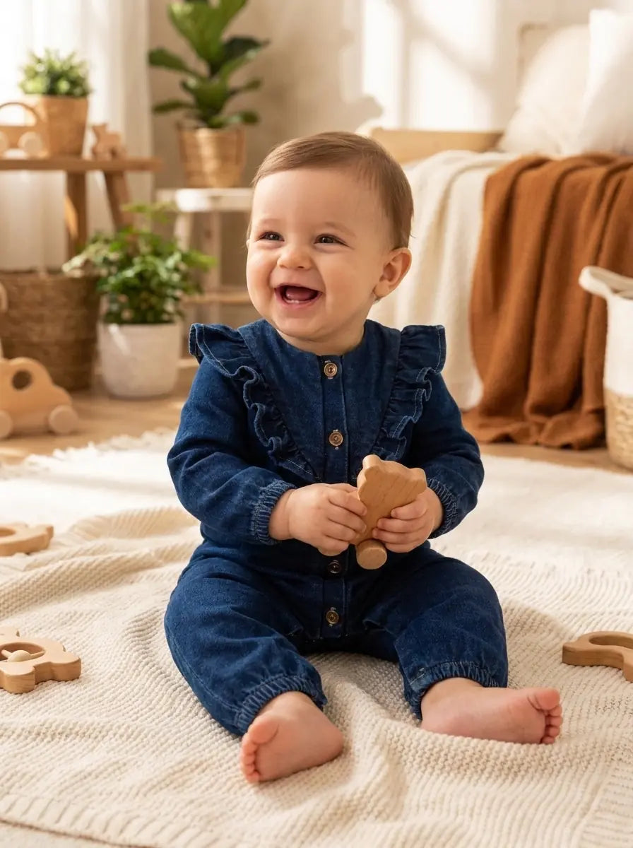 Tutina In Denim Neonata