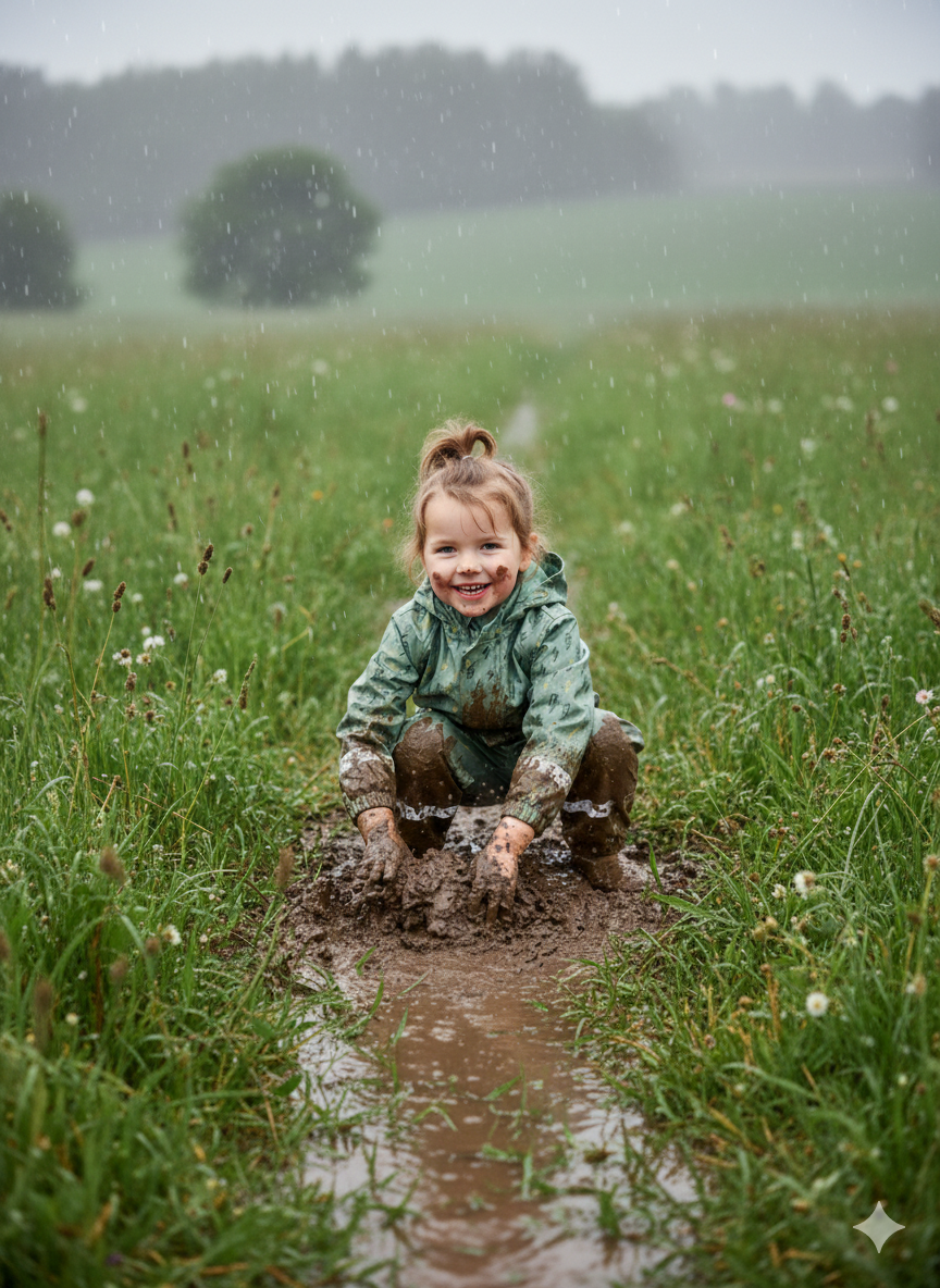 Completo impermeabile Fulmine Verde + sacca coordinata