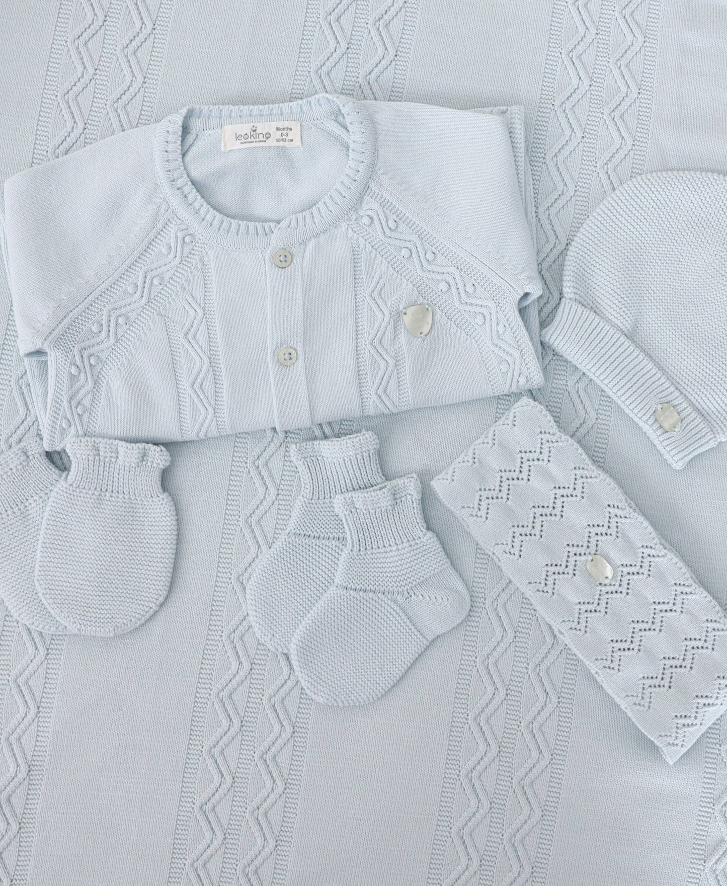 Corredino nascita set da 8 pezzi Unisex 100% cotone