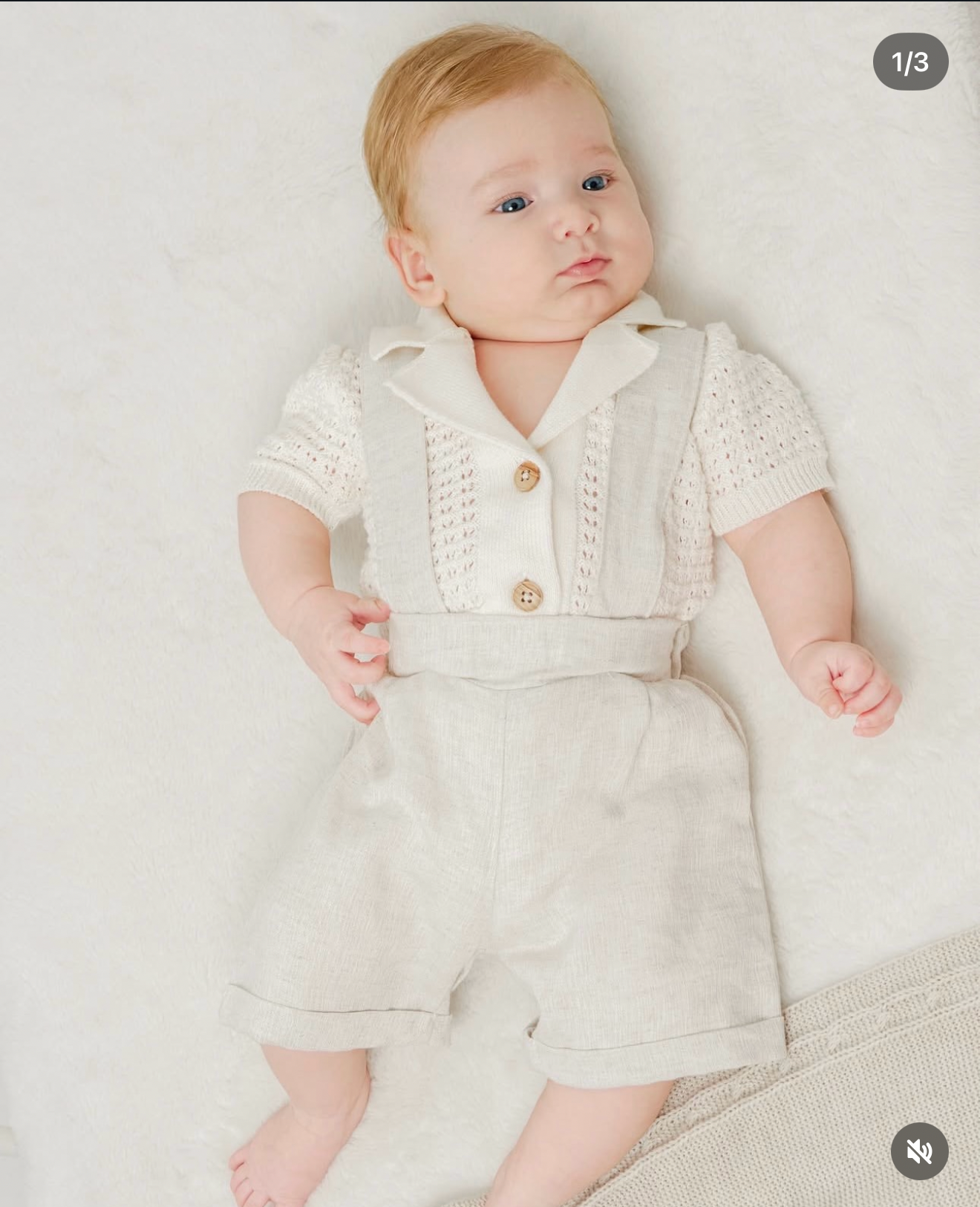 Completo Elegante Neonato 100% Cotone
