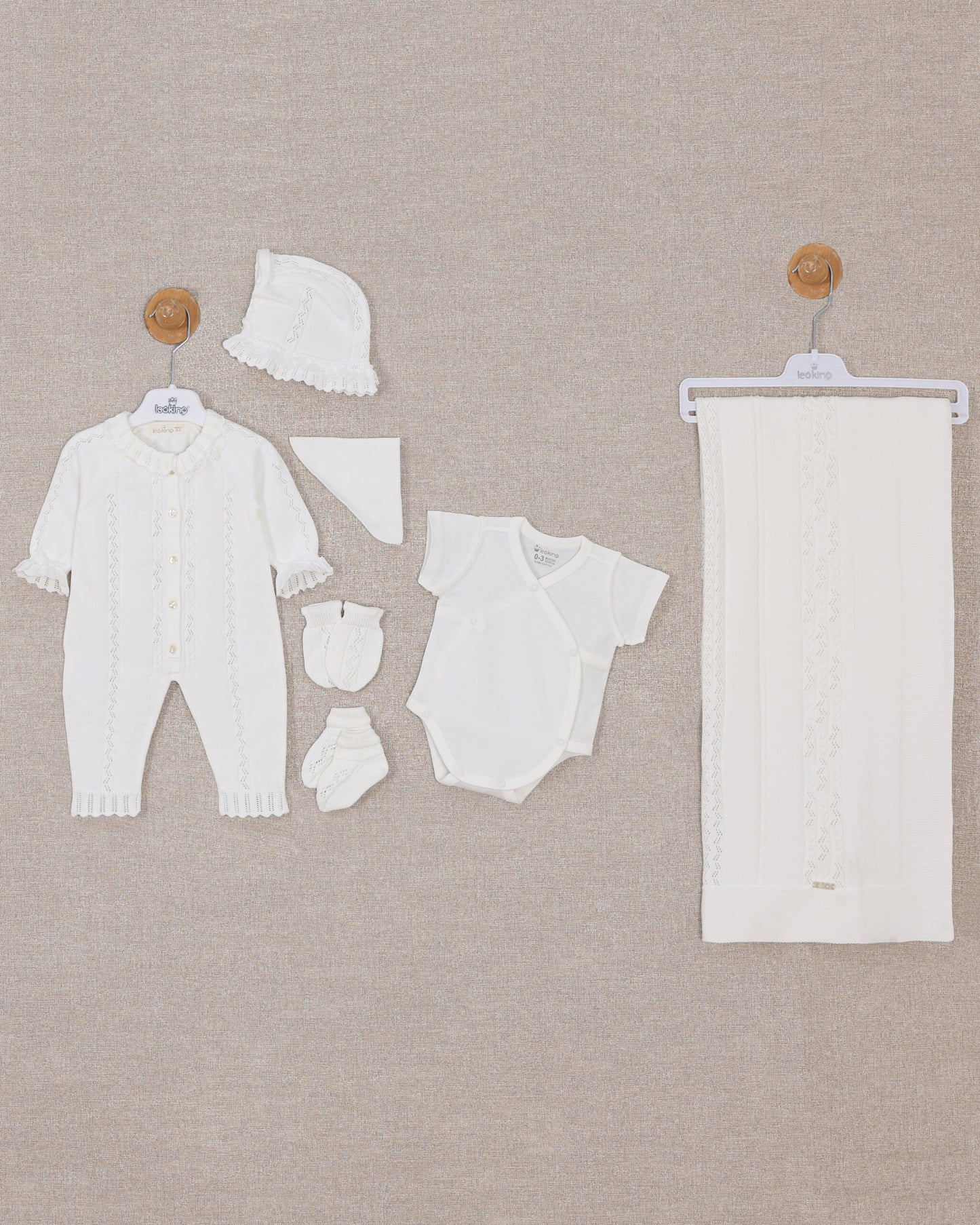 Corredino Nascita Neonata 100% cotone - 7 Pezzi