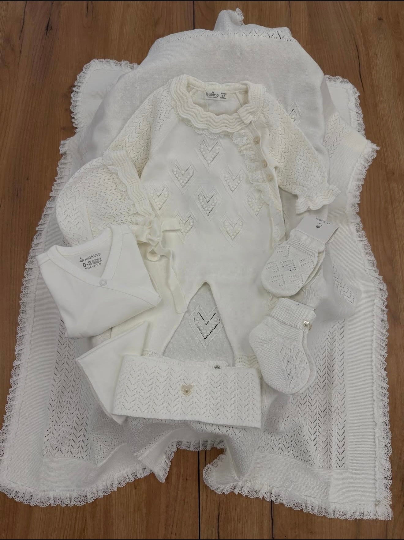 Corredino Nascita Neonata 8 Pezzi 100% Cotone