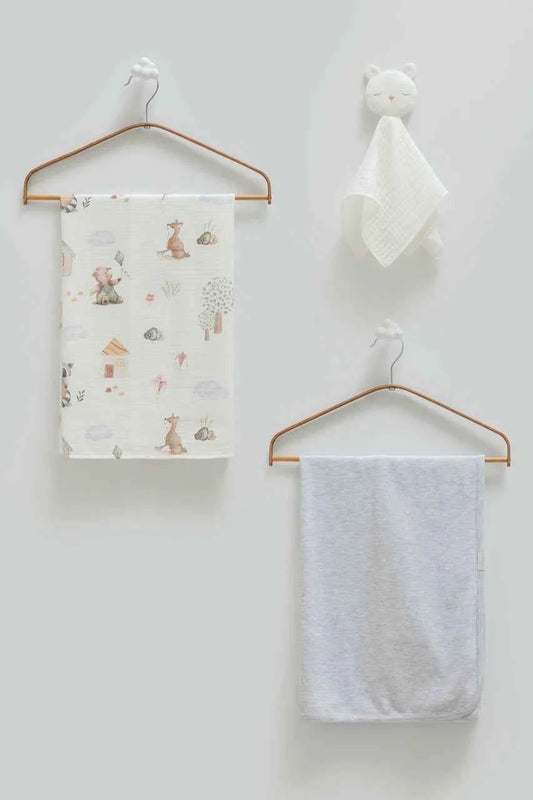 Set di Copertine/Mussole più Doudou Peluche