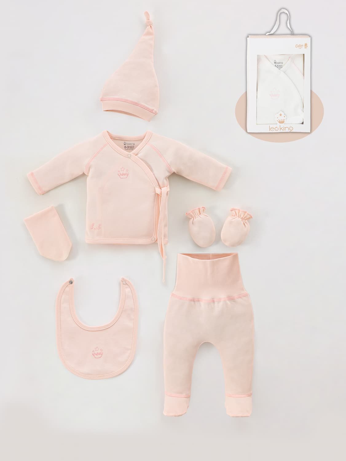 Corredino Nascita Neonata 6 Pezzi 100% Cotone