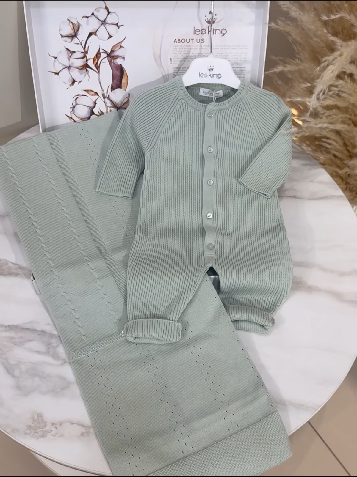 Corredino Nascita Unisex 8 Pezzi 100% Caldo Cotone