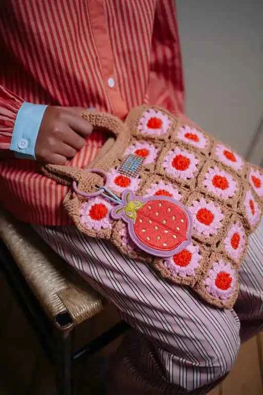Borsa All’Uncinetto Floreale per Donna e Bambina