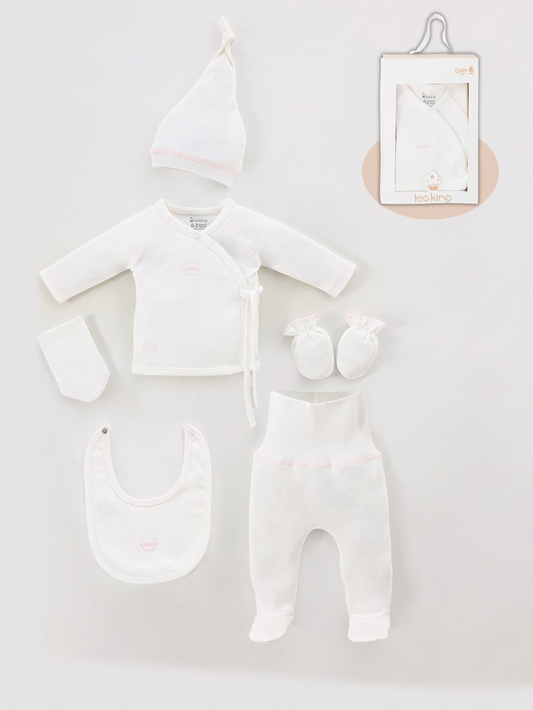 Corredino nascita neonata 6 pezzi 100% cotone