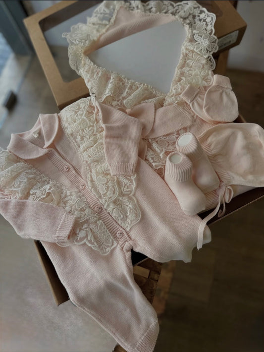 Corredino Nascita 5 Pezzi Neonata 100% Cotone