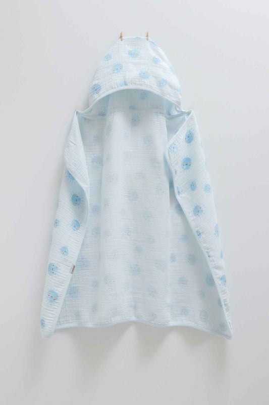 Asciugamano Con Cappuccio 100% mussola di cotone