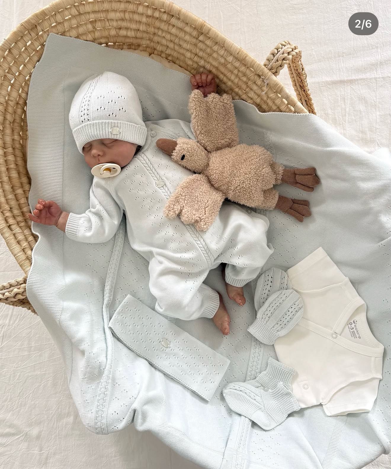 Corredino Nascita Neonato 8 Pezzi 100% Cotone