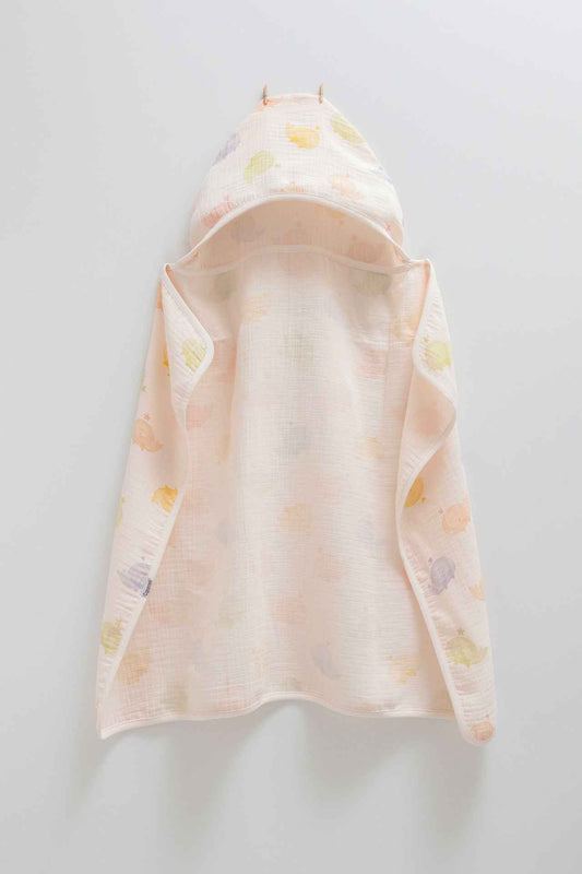 Asciugamano Con Cappuccio 100% mussola di cotone