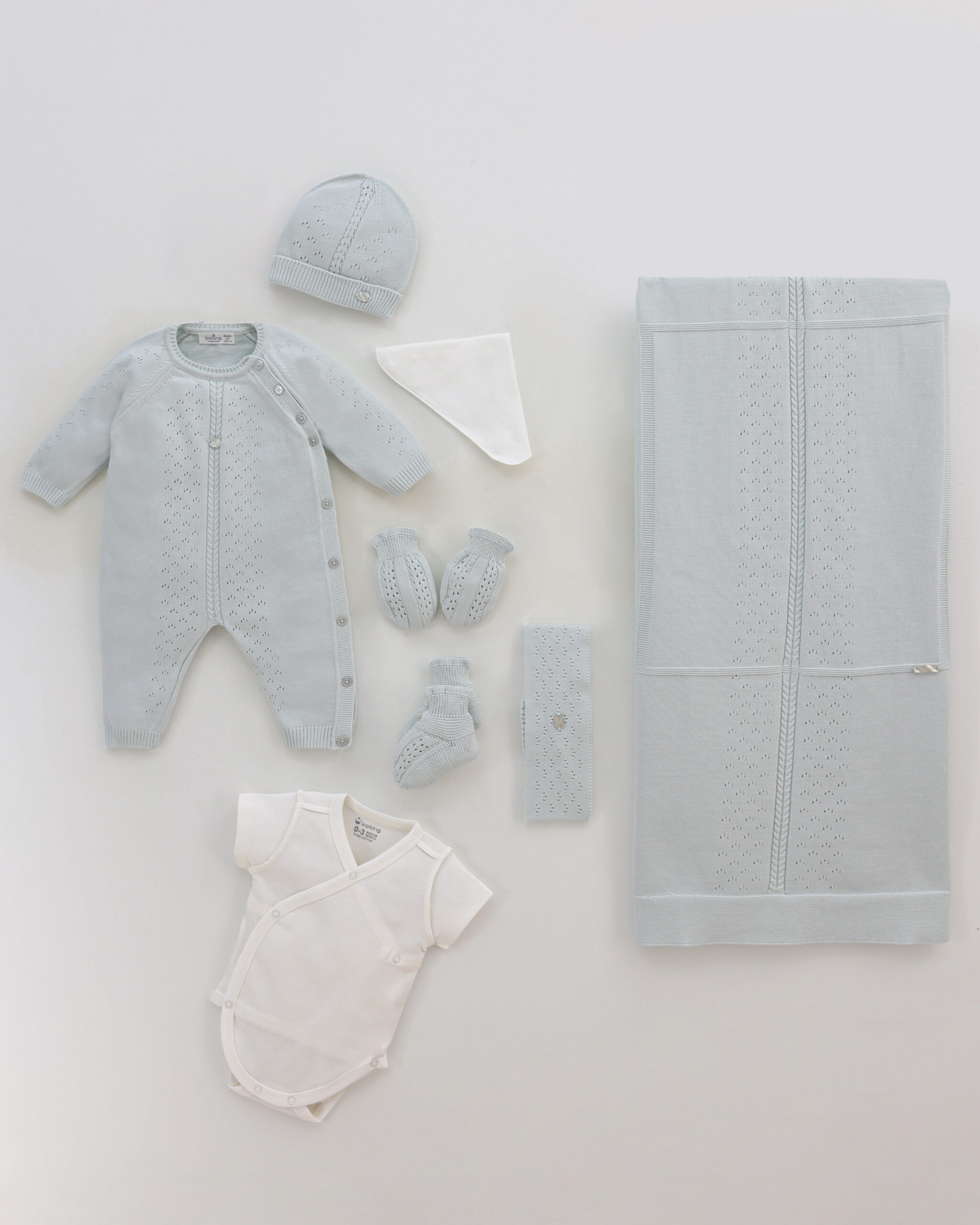 Corredino Nascita Neonato 8 Pezzi 100% Cotone