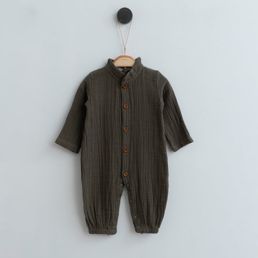 Tutina unisex in mussola di cotone