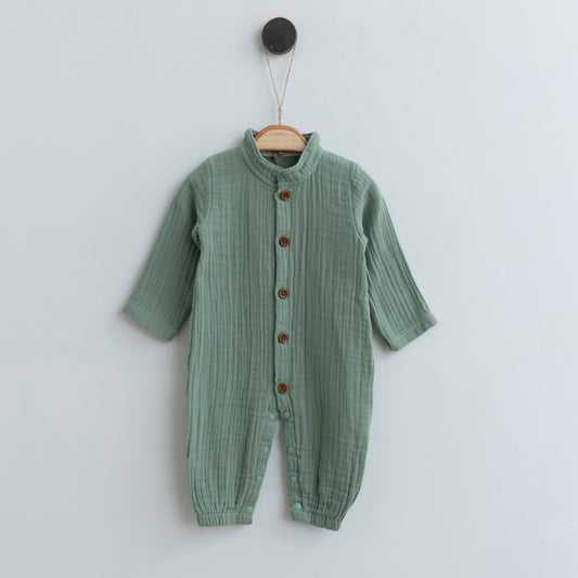 Tutina unisex in mussola di cotone
