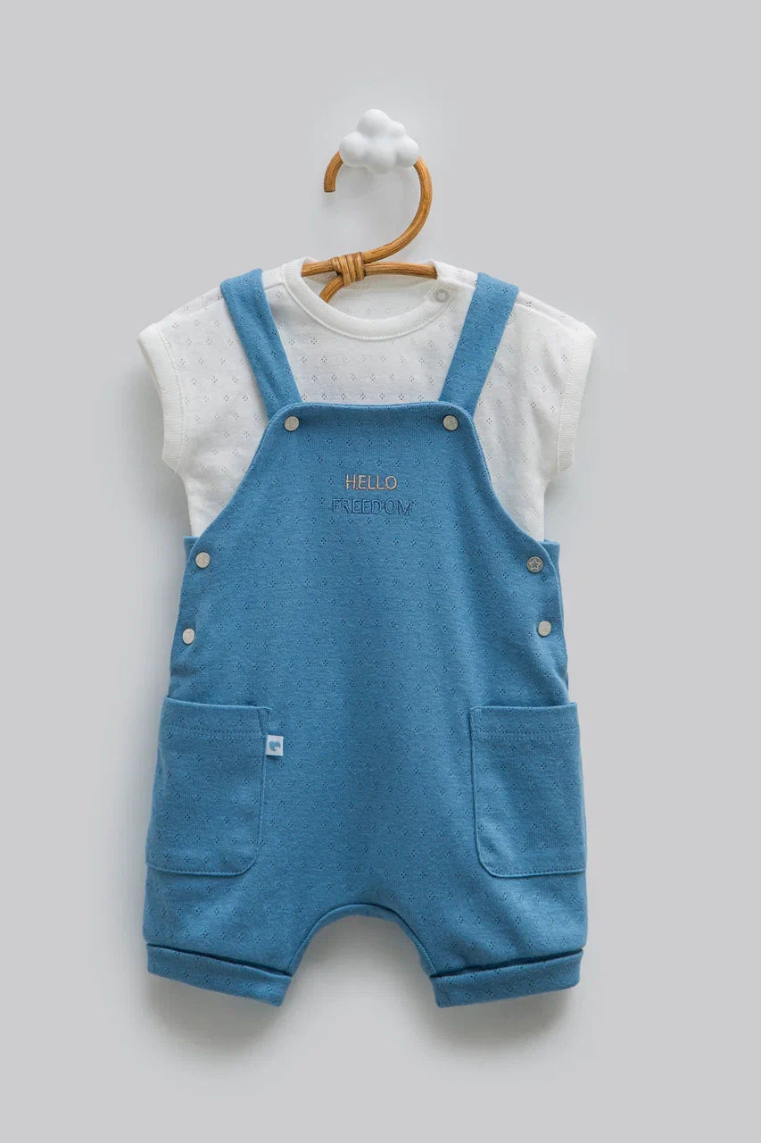 Salopette neonato 100% cotone