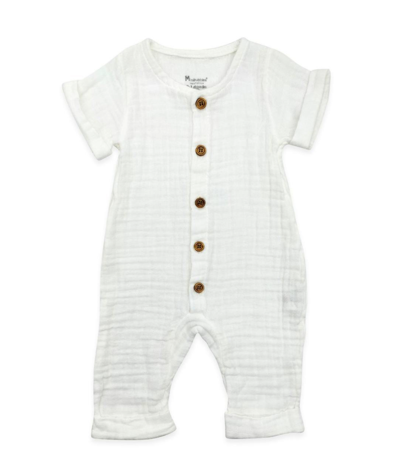 Baby Romper in Cotton Muslin