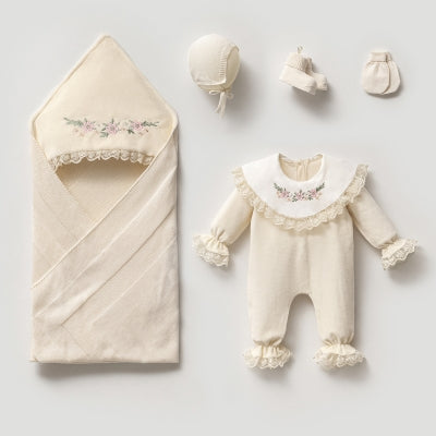 Corredino Nascita Neonata 5 Pezzi 100% Cotone
