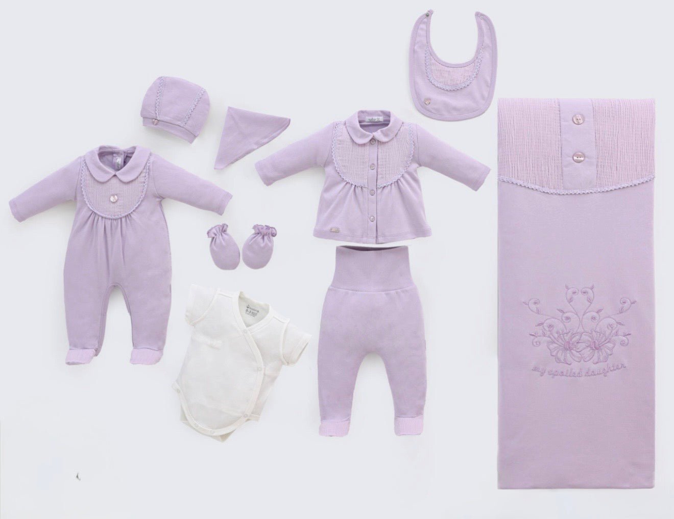 Corredino Nascita - 9 Pezzi 100% Cotone