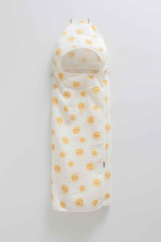 Asciugamano Con Cappuccio 100% mussola di cotone