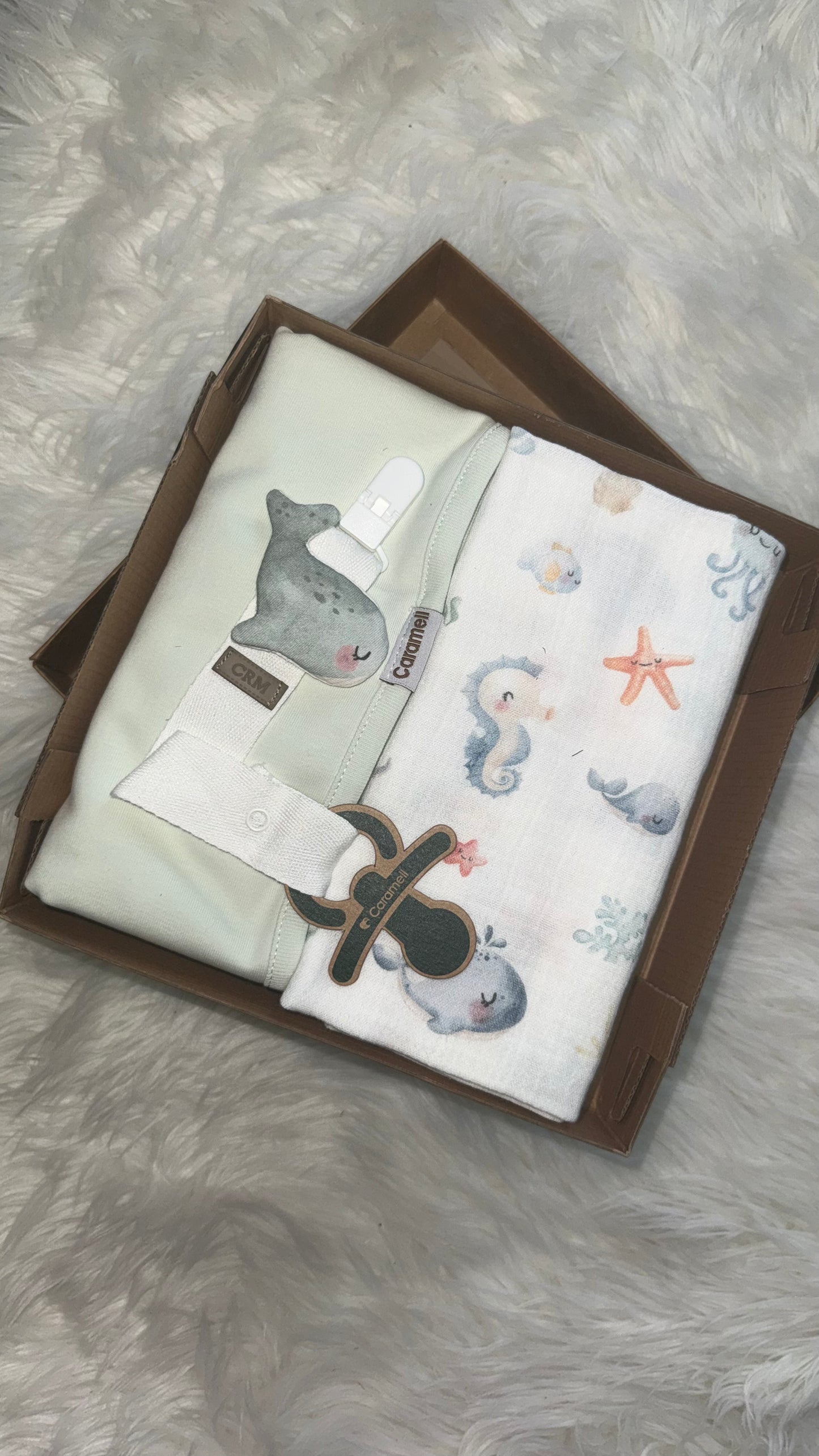 Set Di Coperte/Mussole + Catenella Ciuccio