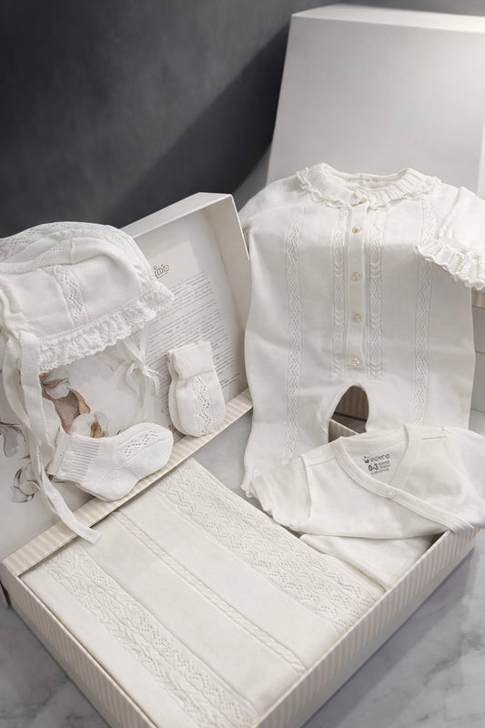 Corredino Nascita Neonata 100% cotone - 7 Pezzi