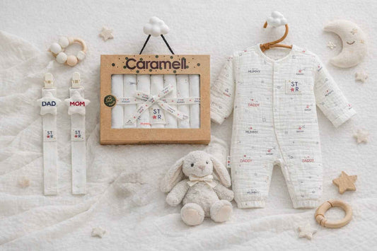 Set Nascita Unisex “Mummy & Daddy”  4 pezzi