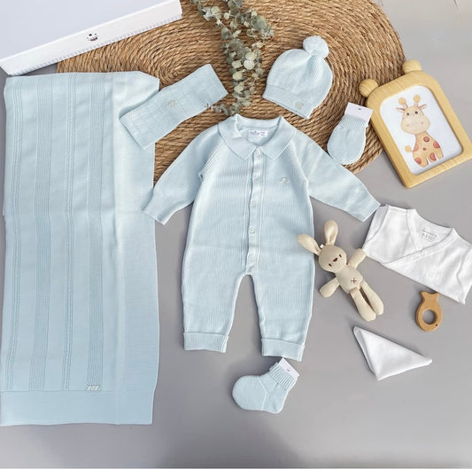 Corredino Nascita Neonato 100% Cotone - 8 Pezzi