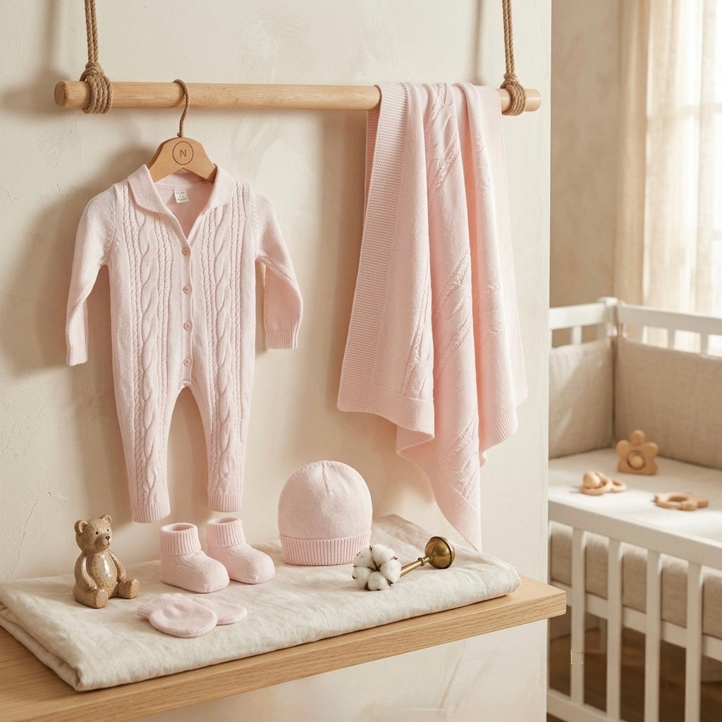 Corredino Nascita Neonata 5 Pezzi 100% Cotone