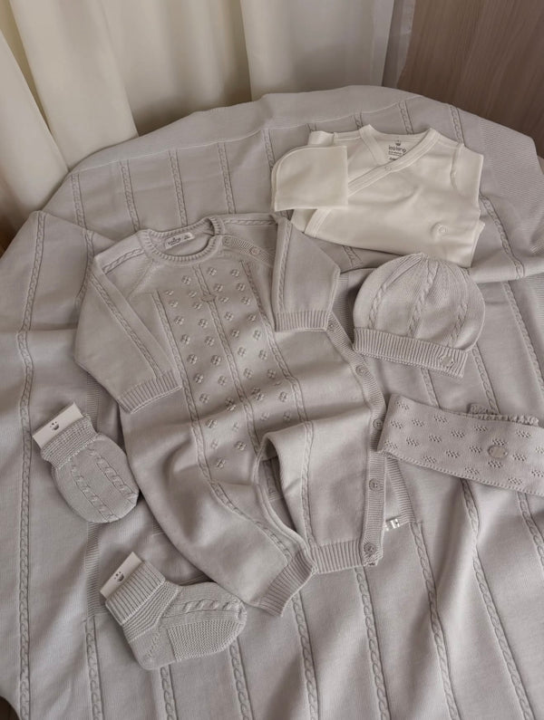 Unisex 8-teiliges Baby-Starterset aus Baumwolle