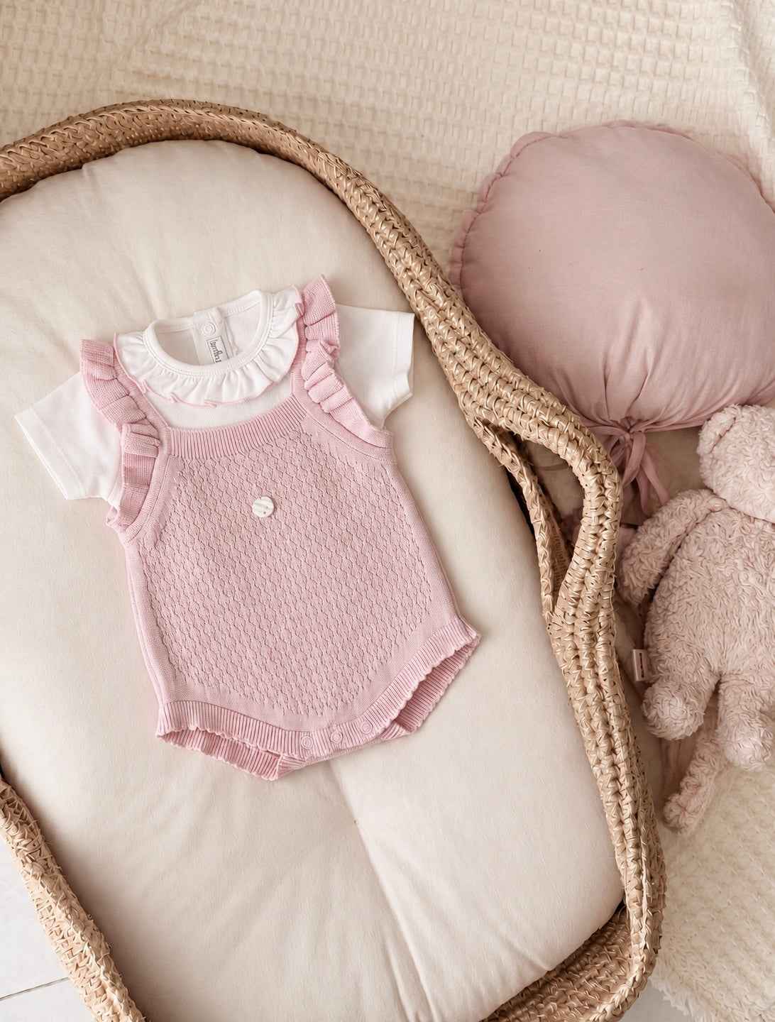 Pagliaccetto Neonata 3 Pezzi 100% Cotone