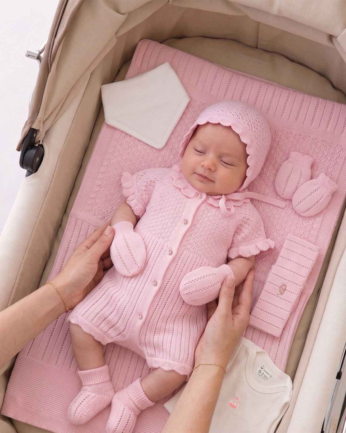 Corredino Nascita neonata 8 Pezzi 100% Cotone
