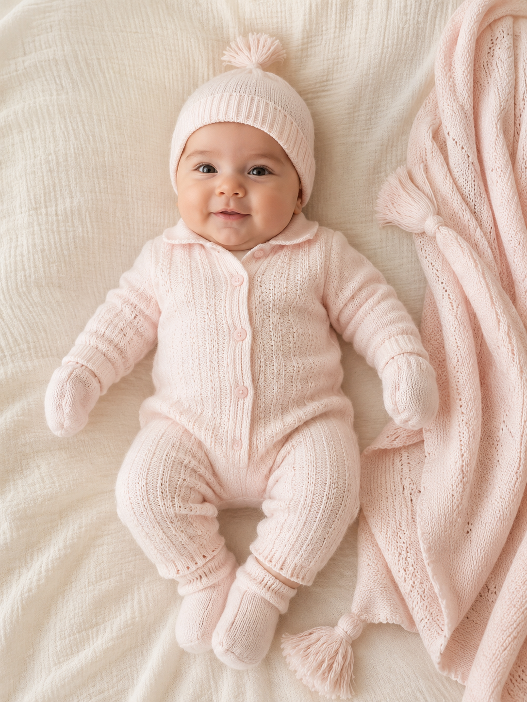 Corredino Nascita Neonata 5 Pezzi 100% Cotone