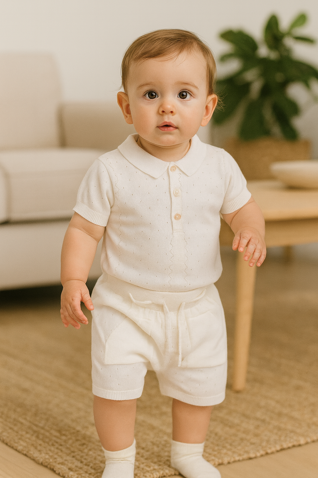 Baby Boys Knitted Coordinated Set – 2 Pieces