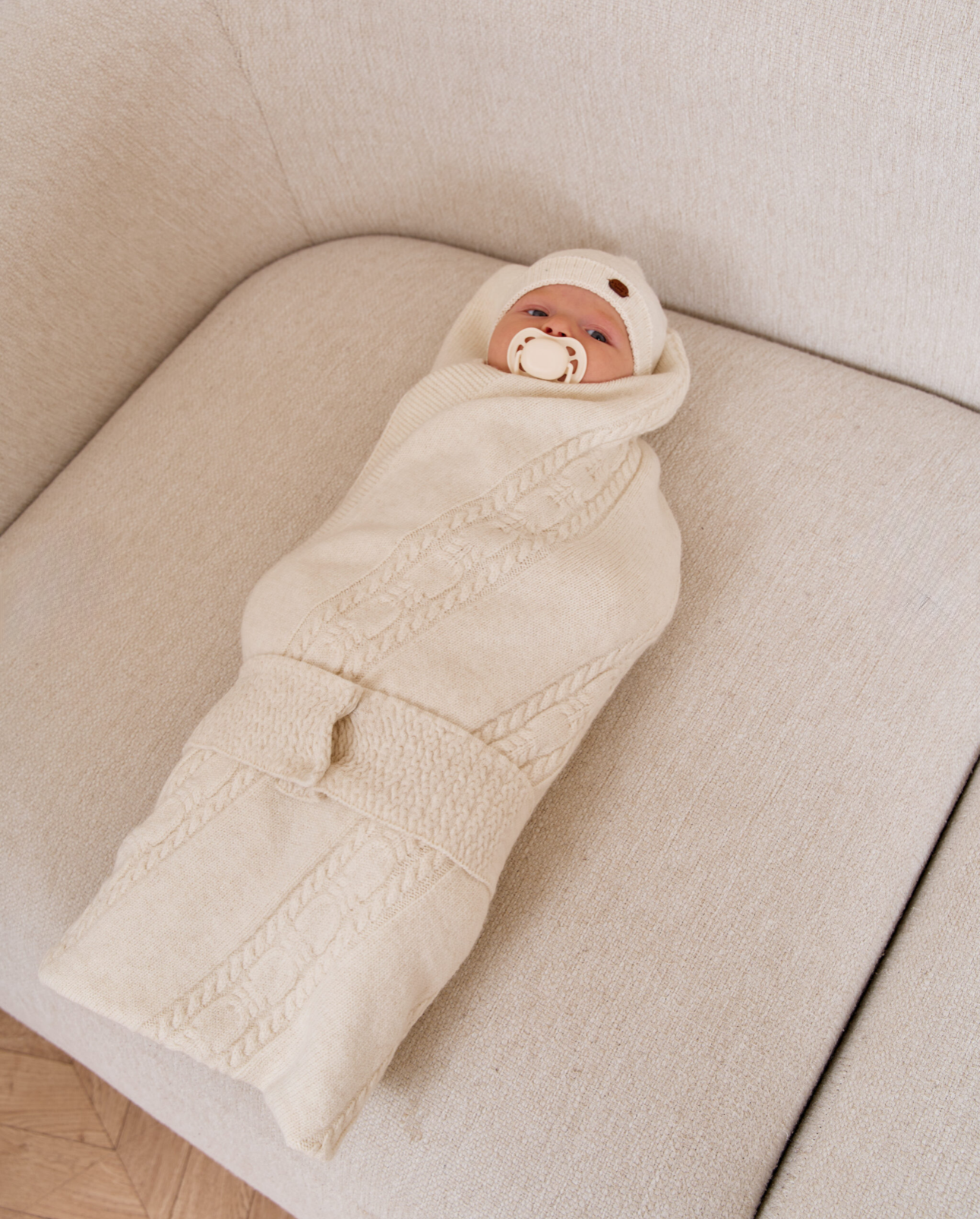 Corredino nascita neonato in lana merino unisex