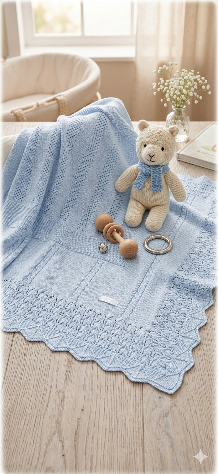 Coperta Neonato 100% Cotone